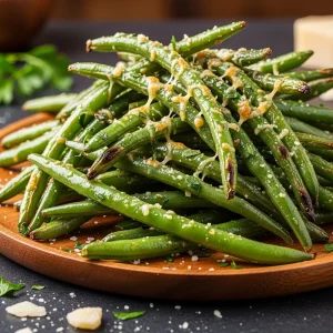 Crunchy Roasted Parmesan Green Beans: A Savory Delight