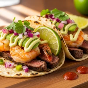 Surf & Turf Fiesta: Crafting Perfect Shrimp and Steak Tacos