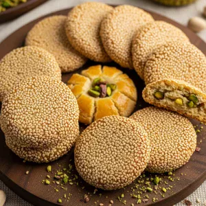 Barazek: The Crispy Middle Eastern Sesame Cookie Delight