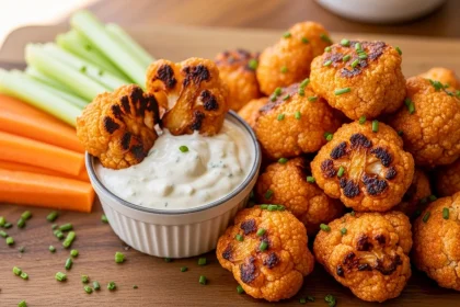 Crispy Cauliflower Buffalo Bites: A Spicy Veggie Delight