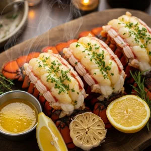 Indulge in Decadence: Creamy Garlic Butter Lobster Tails
