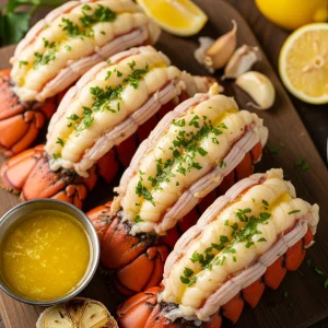 Indulge in Decadence: Creamy Garlic Butter Lobster Tails