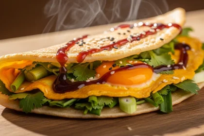 Jianbing: China's Savory Street Crepe with a Crispy Twist