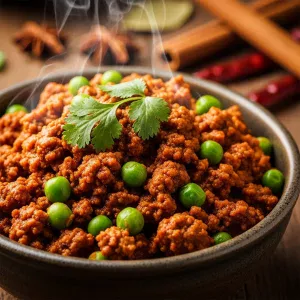 Keema Matar Magic: Spiced Minced Meat Meets Peas Delight
