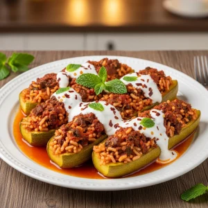 Kousa Mahshi: The Art of Stuffed Zucchini Delight