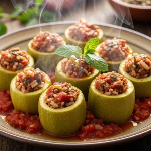 Kousa Mahshi: The Art of Stuffed Zucchini Delight