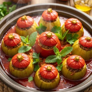 Kousa Mahshi: The Art of Stuffed Zucchini Delight