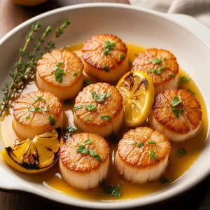 Zesty Lemon Butter Scallops: A Seafood Delight Unveiled
