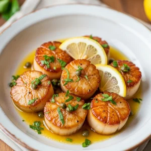 Zesty Lemon Butter Scallops: A Seafood Delight Unveiled