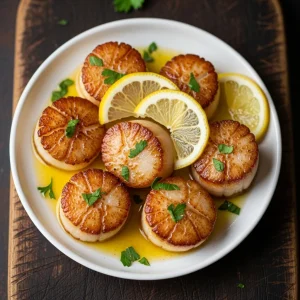 Zesty Lemon Butter Scallops: A Seafood Delight Unveiled