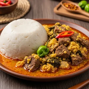 Pounded Yam & Egusi Soup: A Classic West African Delight
