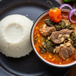 Pounded Yam & Egusi Soup: A Classic West African Delight