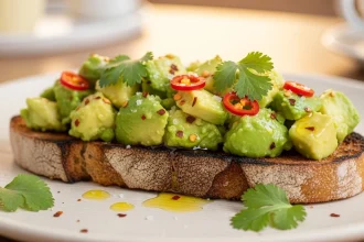 Spice Up Your Toast: Smashed Avocado with Chili Flakes