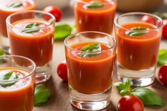 Tomato Basil Soup Shots: A Refreshing Twist on Classic Flavor