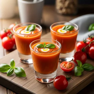Tomato Basil Soup Shots: A Refreshing Twist on Classic Flavor