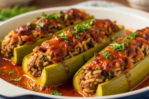 Kousa Mahshi: The Art of Stuffed Zucchini Delight