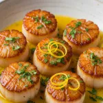 Zesty Lemon Butter Scallops: A Seafood Delight Unveiled