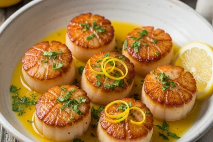 Zesty Lemon Butter Scallops: A Seafood Delight Unveiled