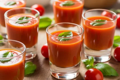 Tomato Basil Soup Shots: A Refreshing Twist on Classic Flavor