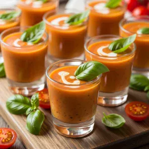Tomato Basil Soup Shots: A Refreshing Twist on Classic Flavor